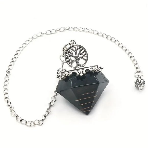 Obsidian Dowsing Divination Pendulum - Picture 1 of 3
